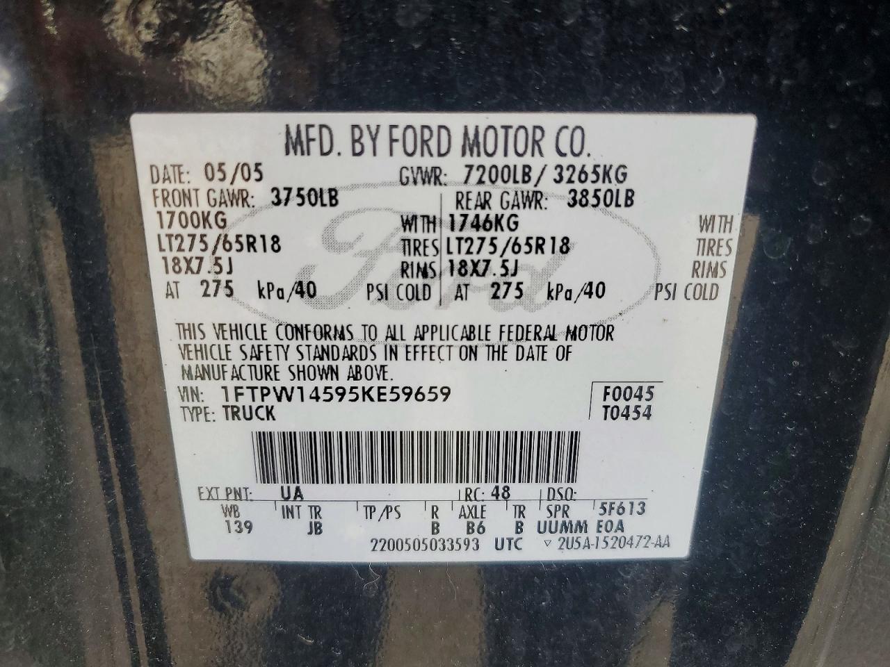 2005 FORD F150 SUPERCREW photo 34