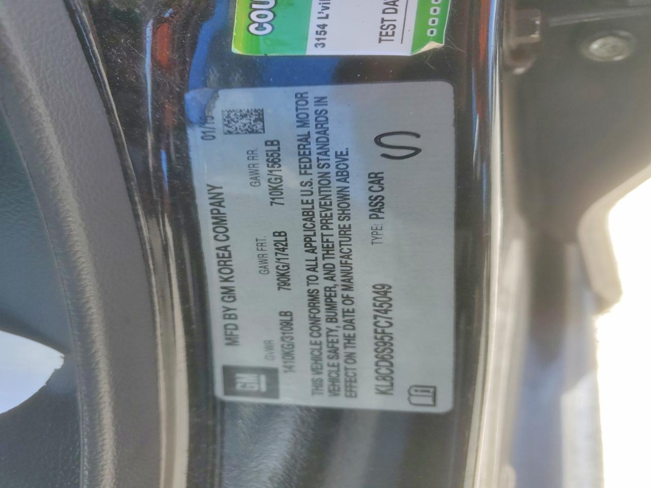 2015 CHEVROLET SPARK 1LT photo 25
