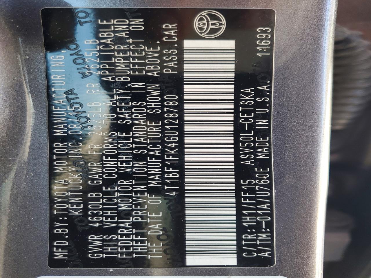 2016 TOYOTA CAMRY SE photo 34