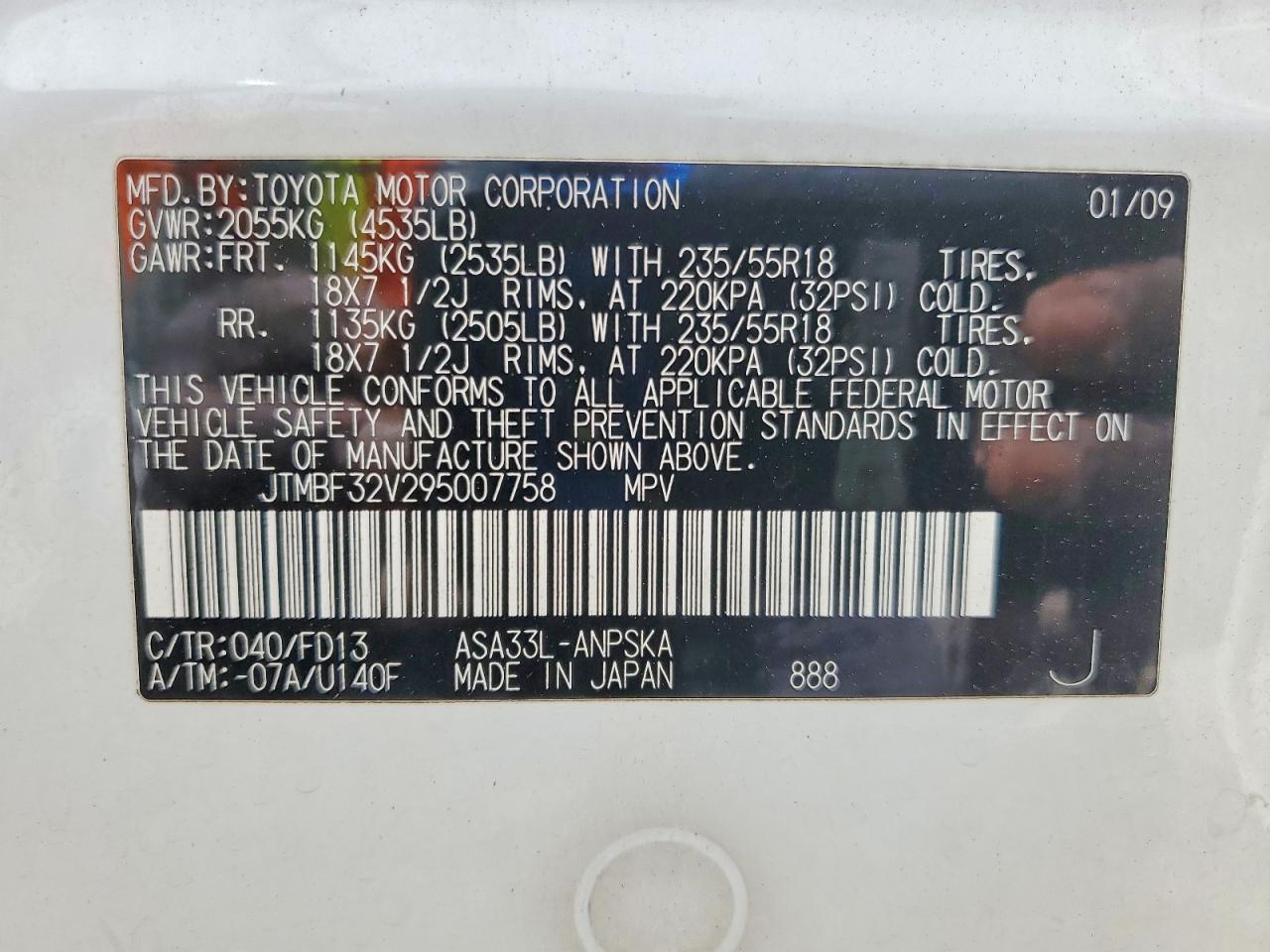2009 TOYOTA RAV4 photo 37