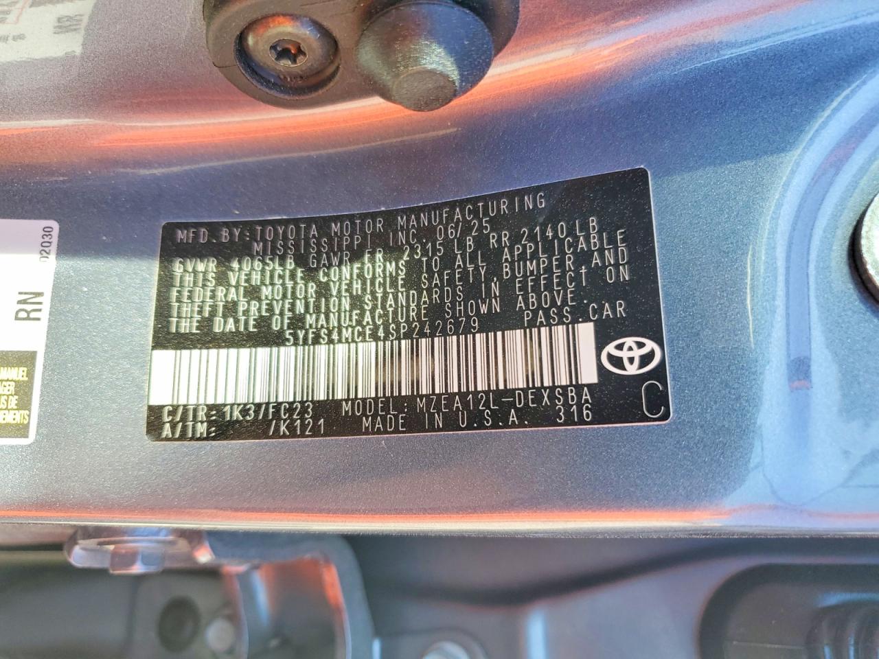 2025 TOYOTA COROLLA SE photo 25