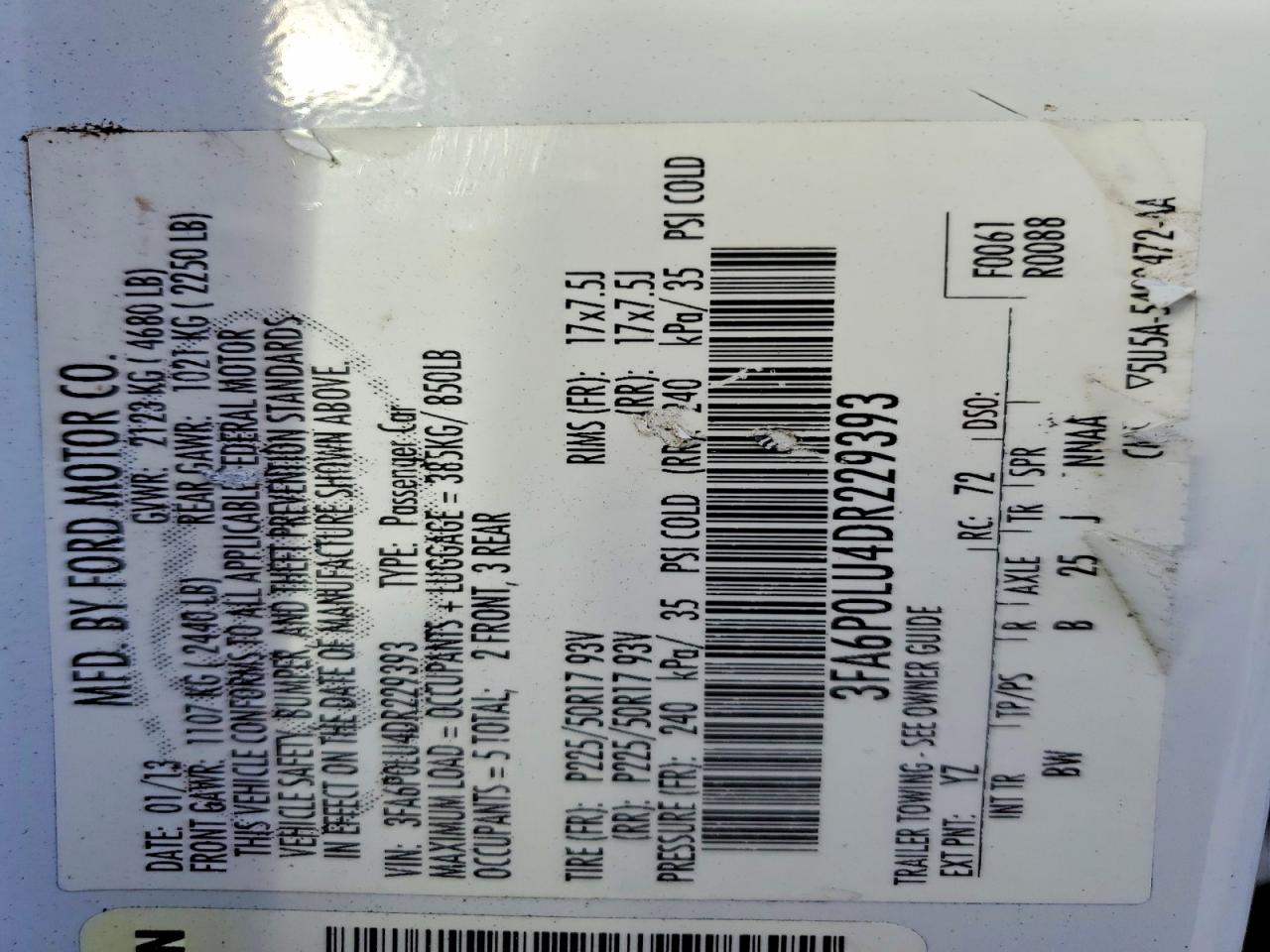 2013 FORD FUSION SE HYBRID photo 23