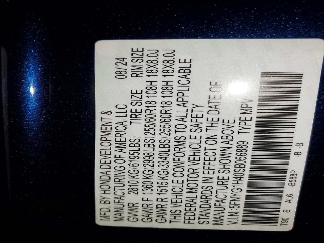 2025 HONDA PILOT EXL photo 25