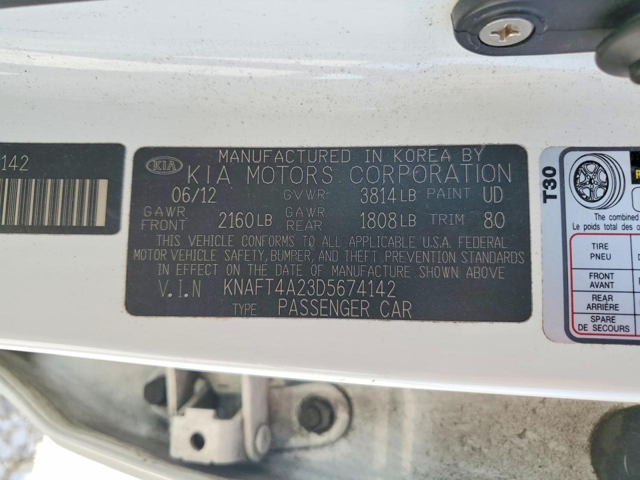 2013 KIA FORTE LX photo 37