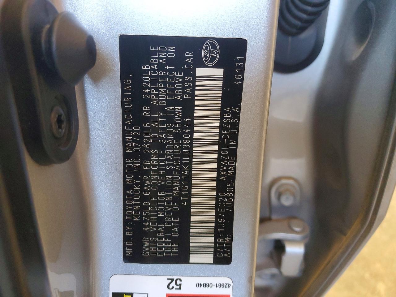 2020 TOYOTA CAMRY SE NIGHTSHADE photo 34