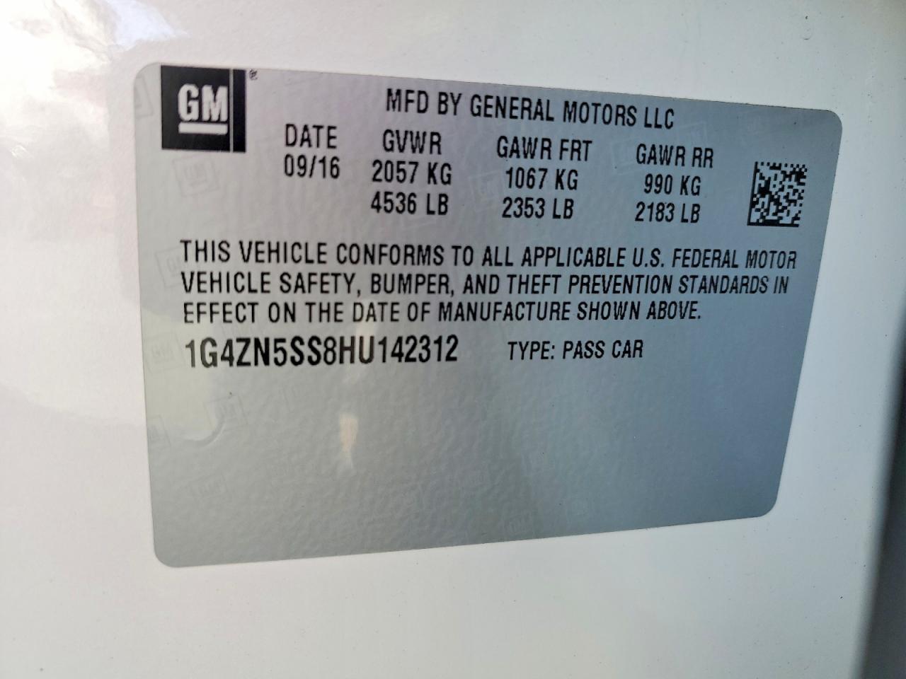 2017 BUICK LACROSSE PREFERRED photo 13