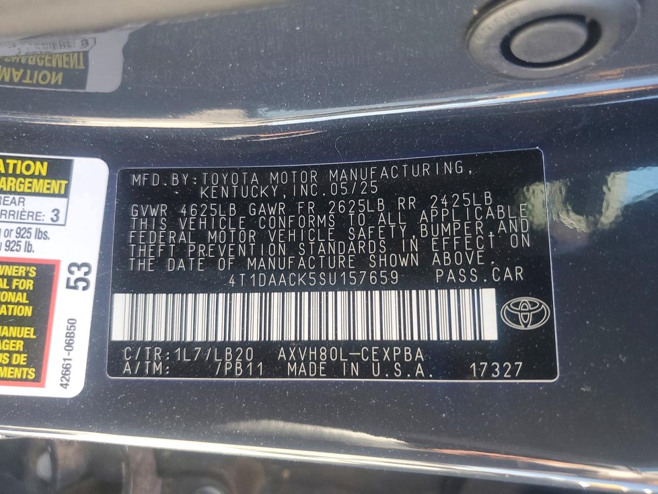 2025 TOYOTA CAMRY XSE photo 23