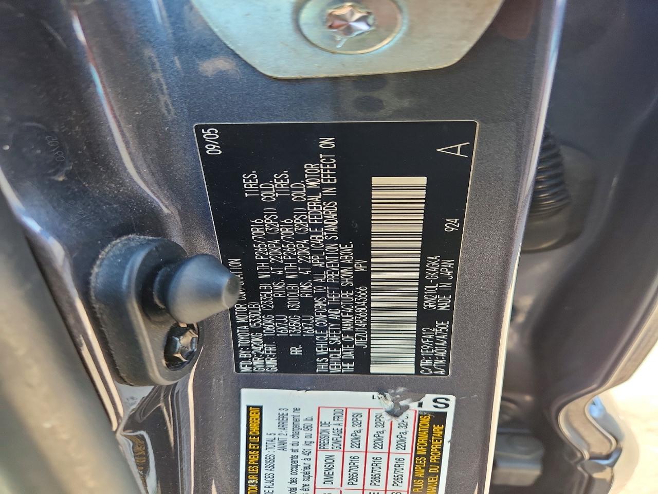 2006 TOYOTA 4RUNNER SR5 photo 34