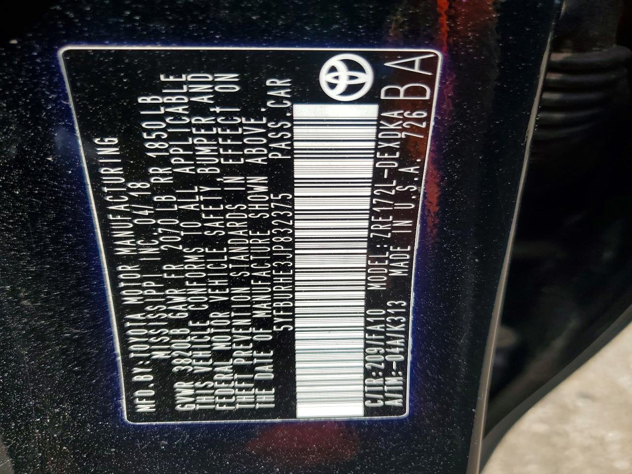 2018 TOYOTA COROLLA L photo 23