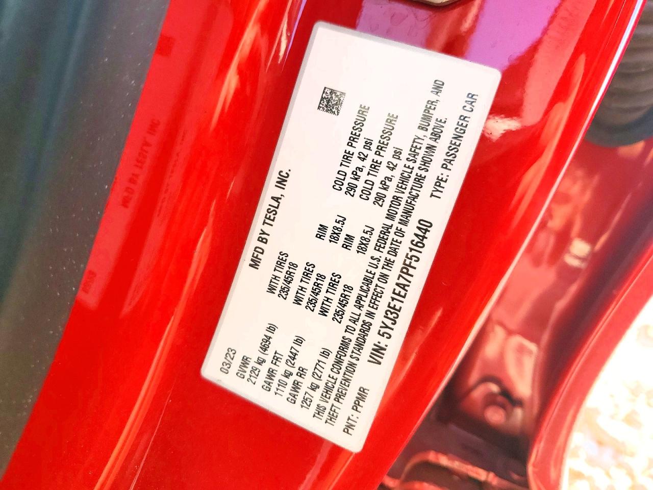 2023 TESLA MODEL 3 photo 37