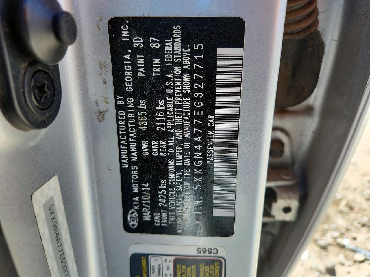 2014 KIA OPTIMA EX photo 13