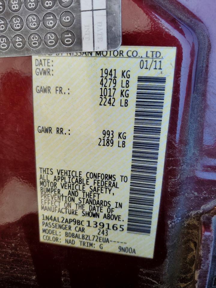 2011 NISSAN ALTIMA 2.5 photo 37
