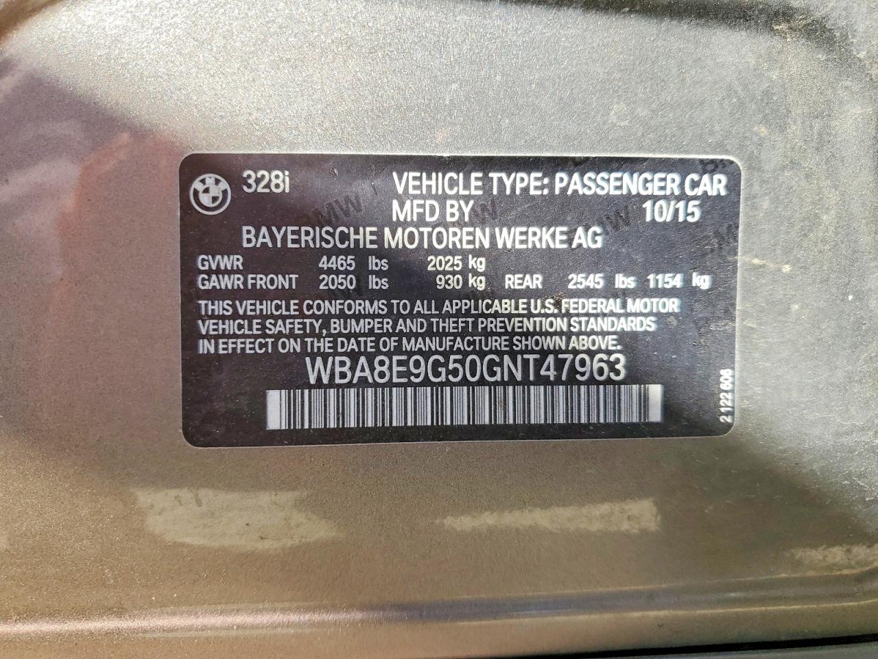 2016 BMW 328 I SULEV photo 25