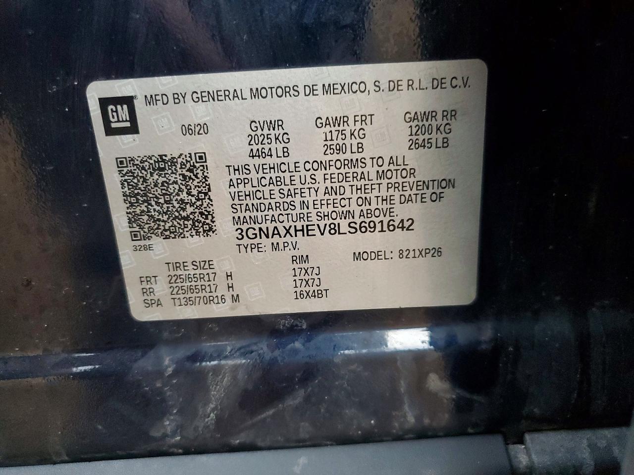 2020 CHEVROLET EQUINOX LS photo 13