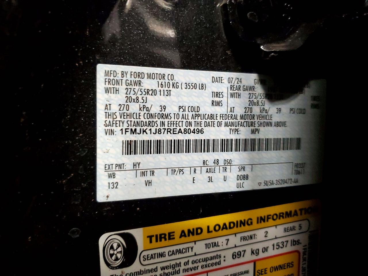 2024 FORD EXPEDITION MAX XLT photo 13