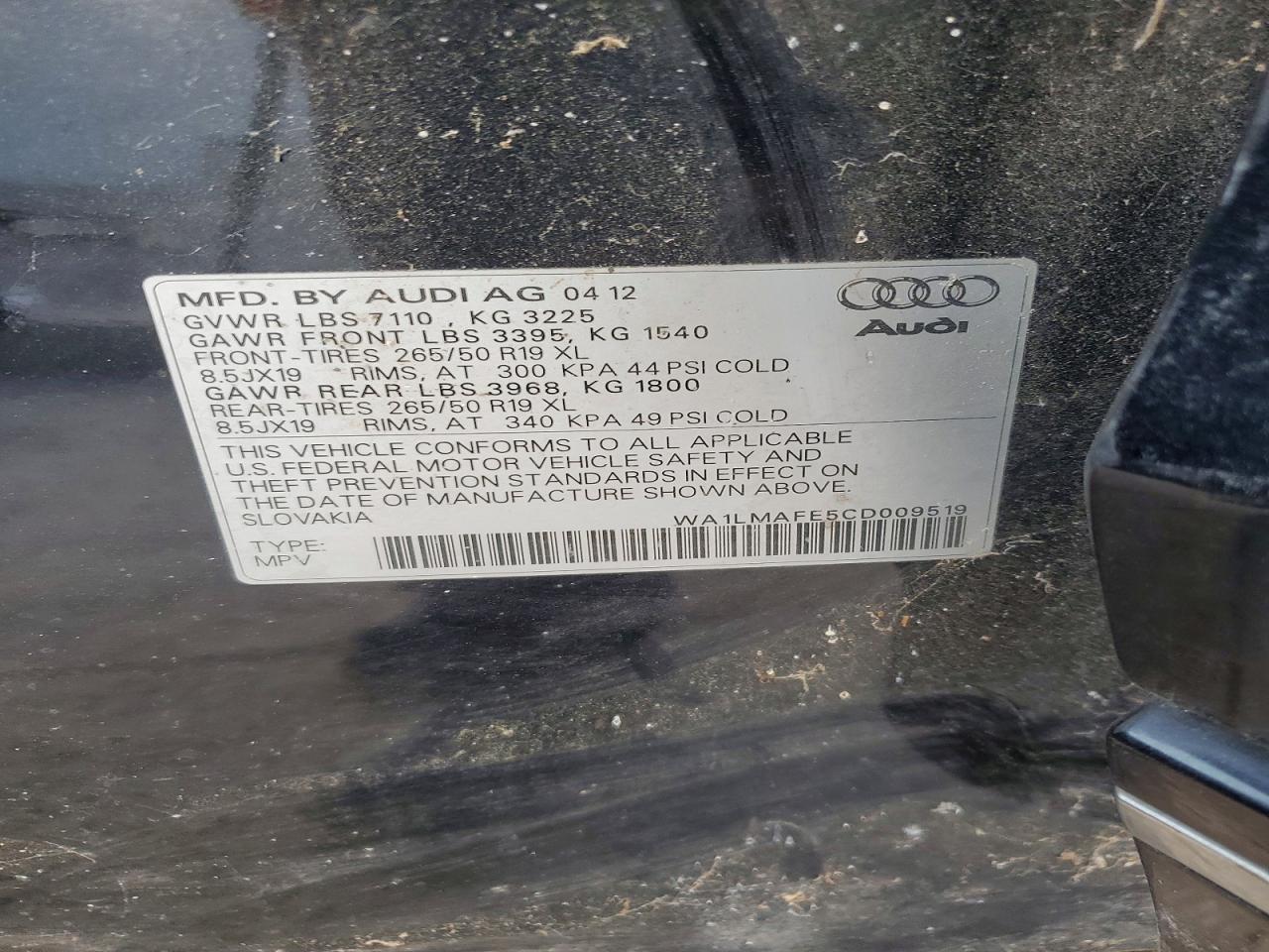 2012 AUDI Q7 PREMIUM PLUS photo 37