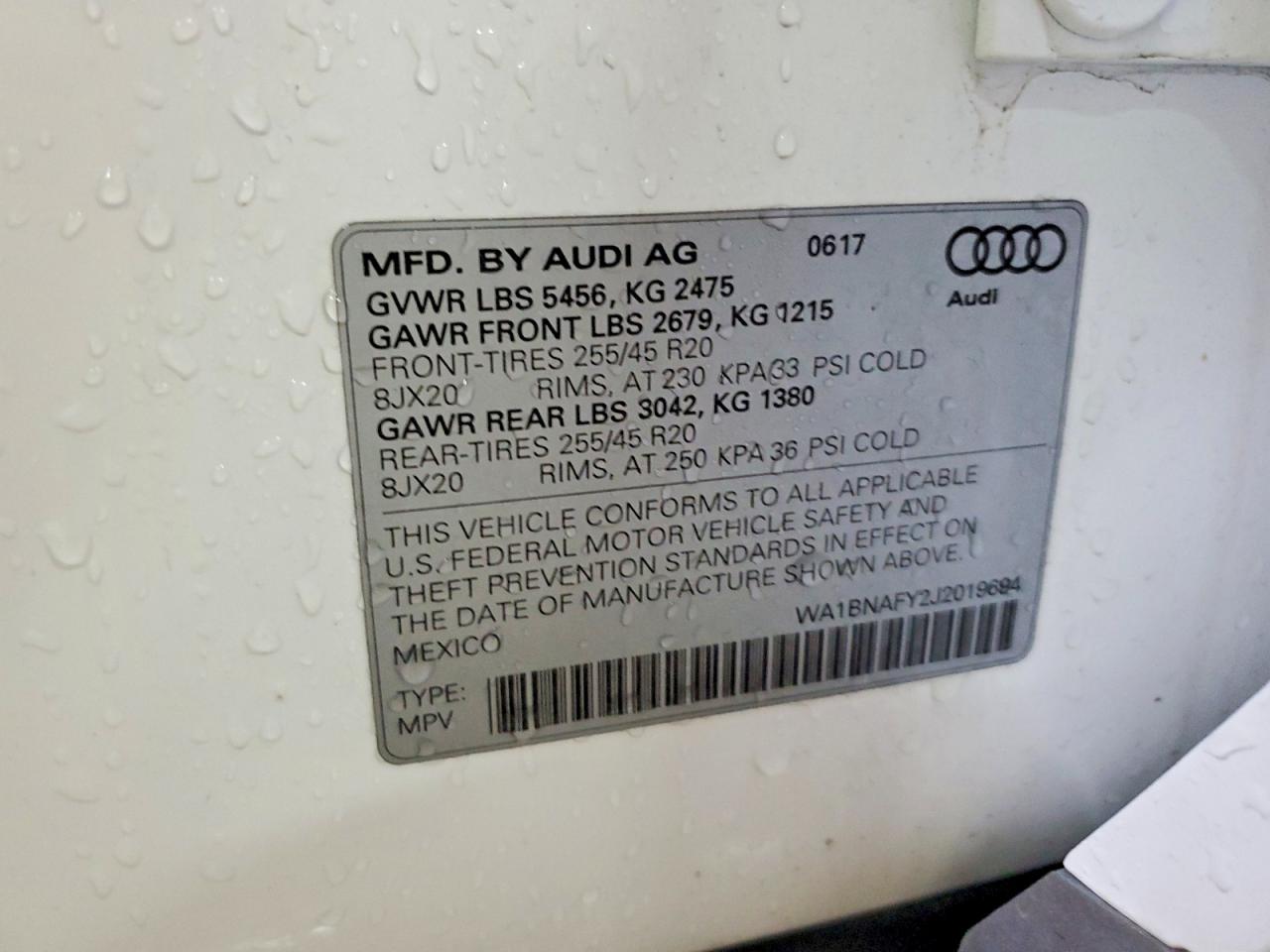 2018 AUDI Q5 PREMIUM PLUS photo 13