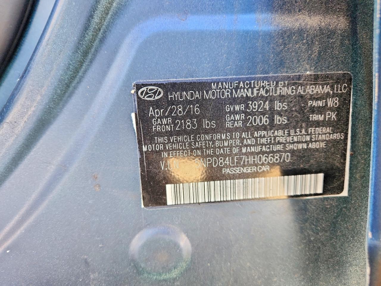2017 HYUNDAI ELANTRA photo 13