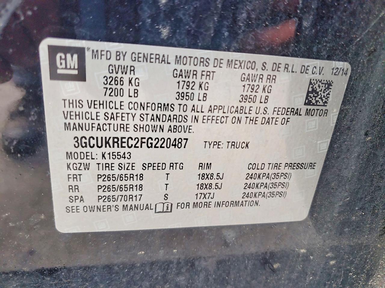 2015 CHEVROLET SILVERADO K1500 LT photo 23