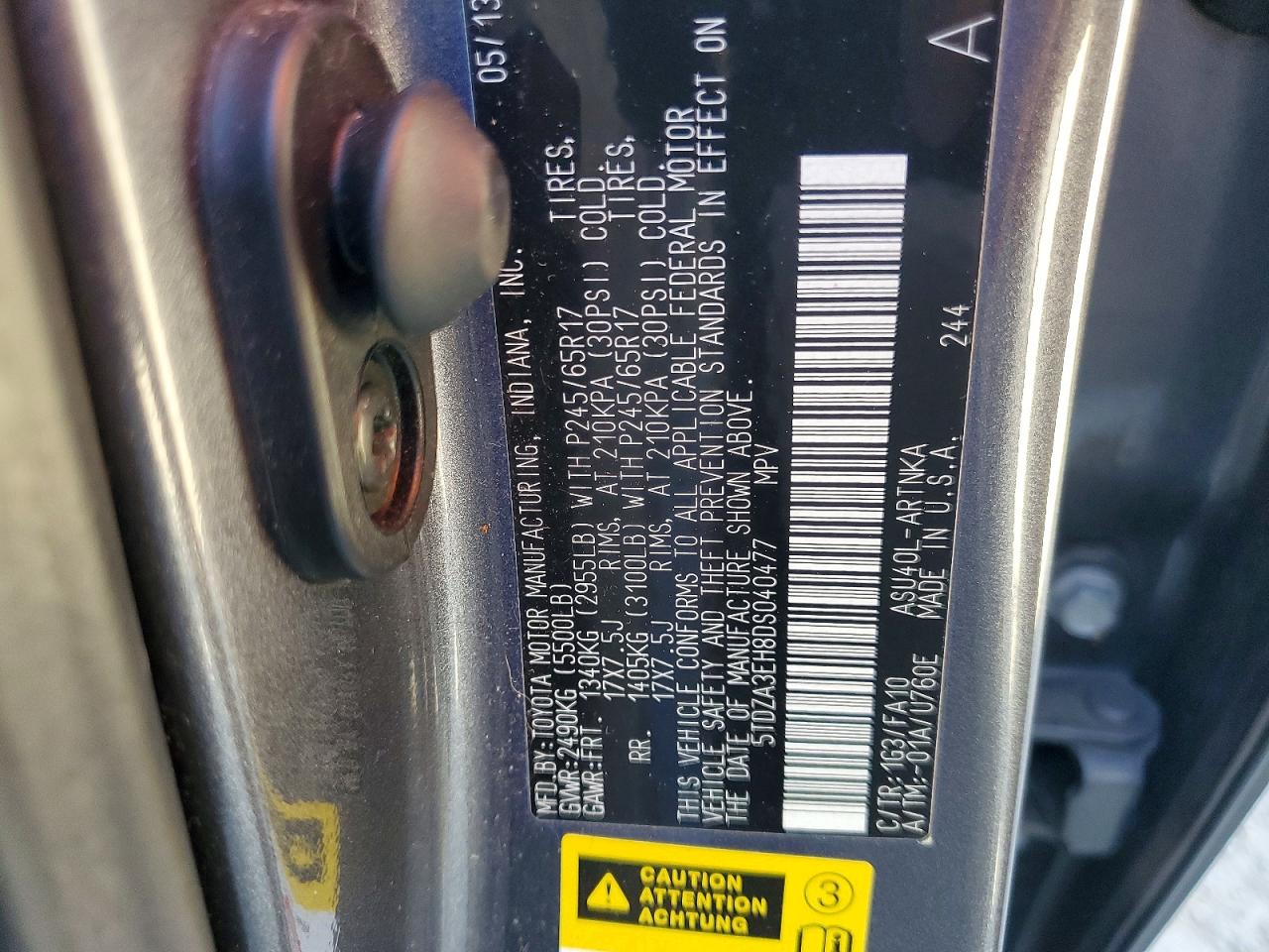 2013 TOYOTA HIGHLANDER PLUS photo 49