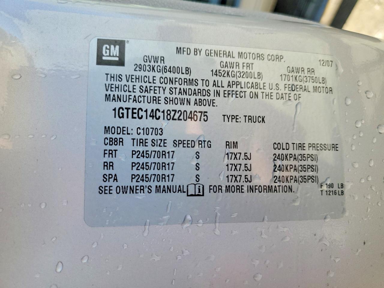 2008 GMC SIERRA C1500 photo 37