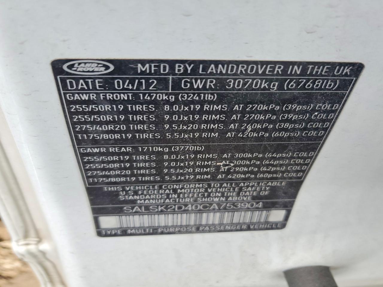 2012 LAND ROVER RANGE ROVER SPORT HSE LUXURY photo 23