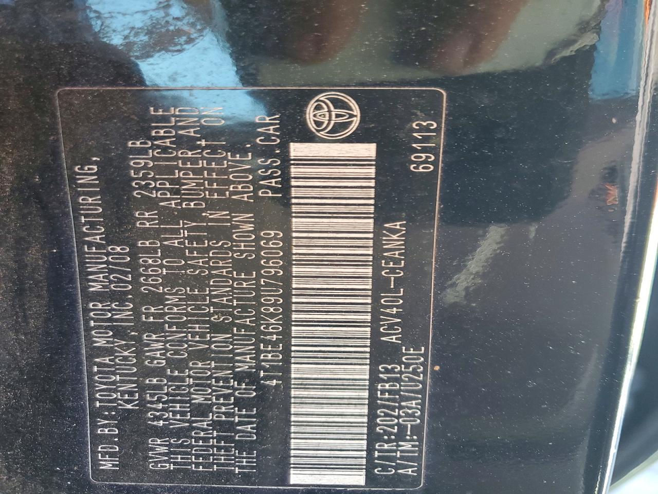 2009 TOYOTA CAMRY BASE photo 23