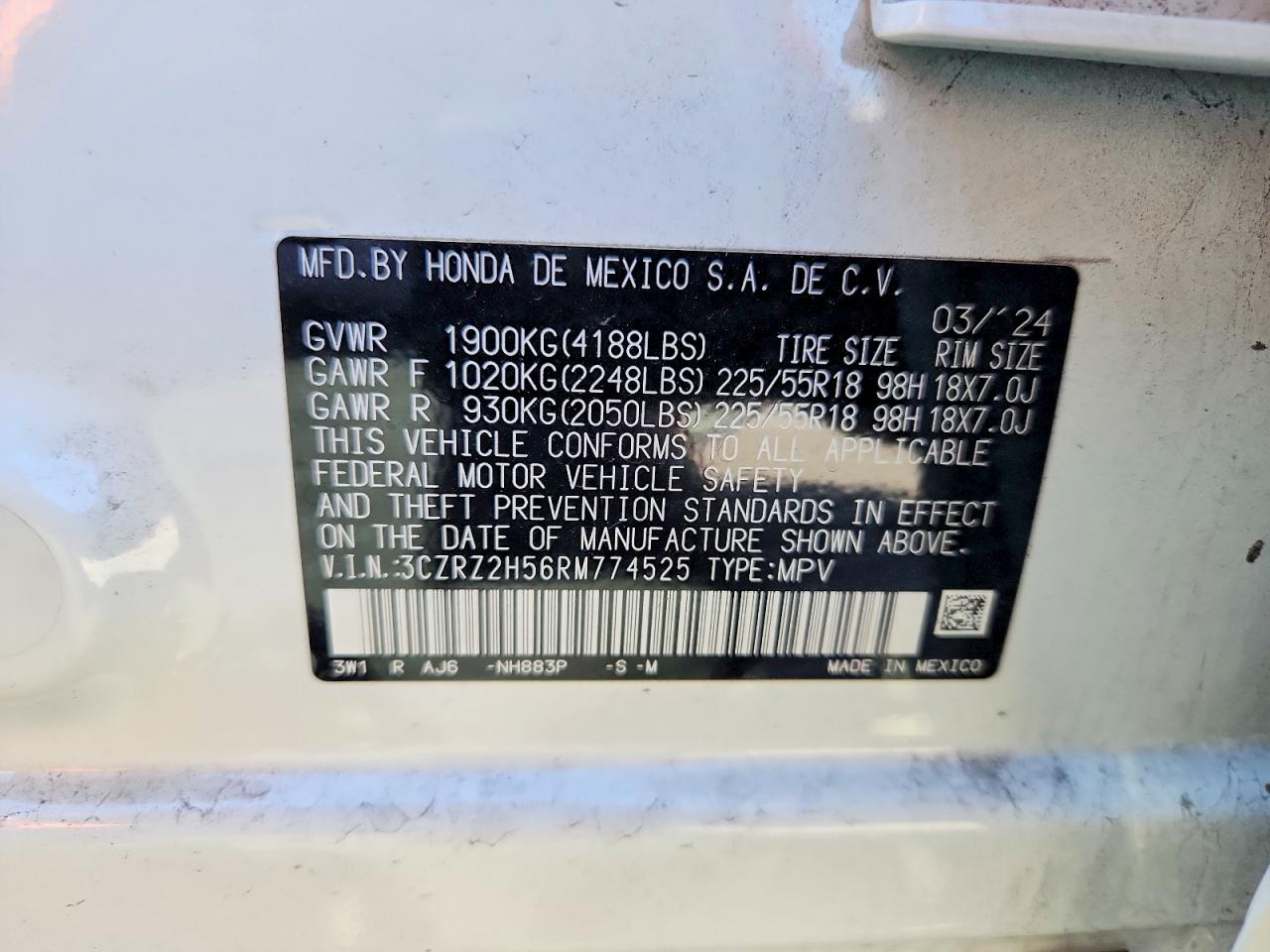 2024 HONDA HR-V SPORT photo 34