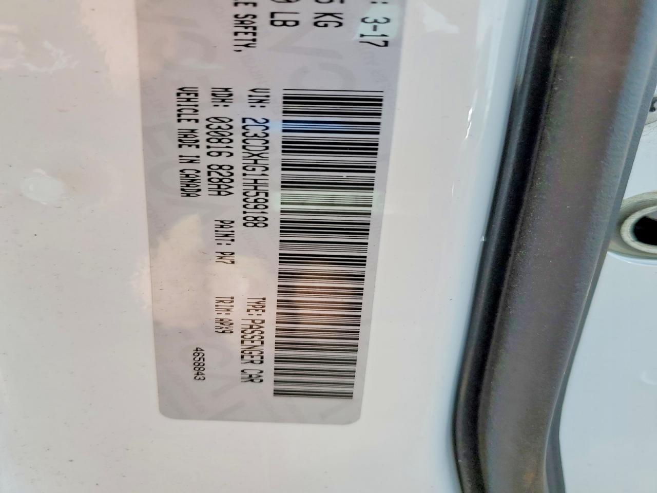 2017 DODGE CHARGER SXT photo 12