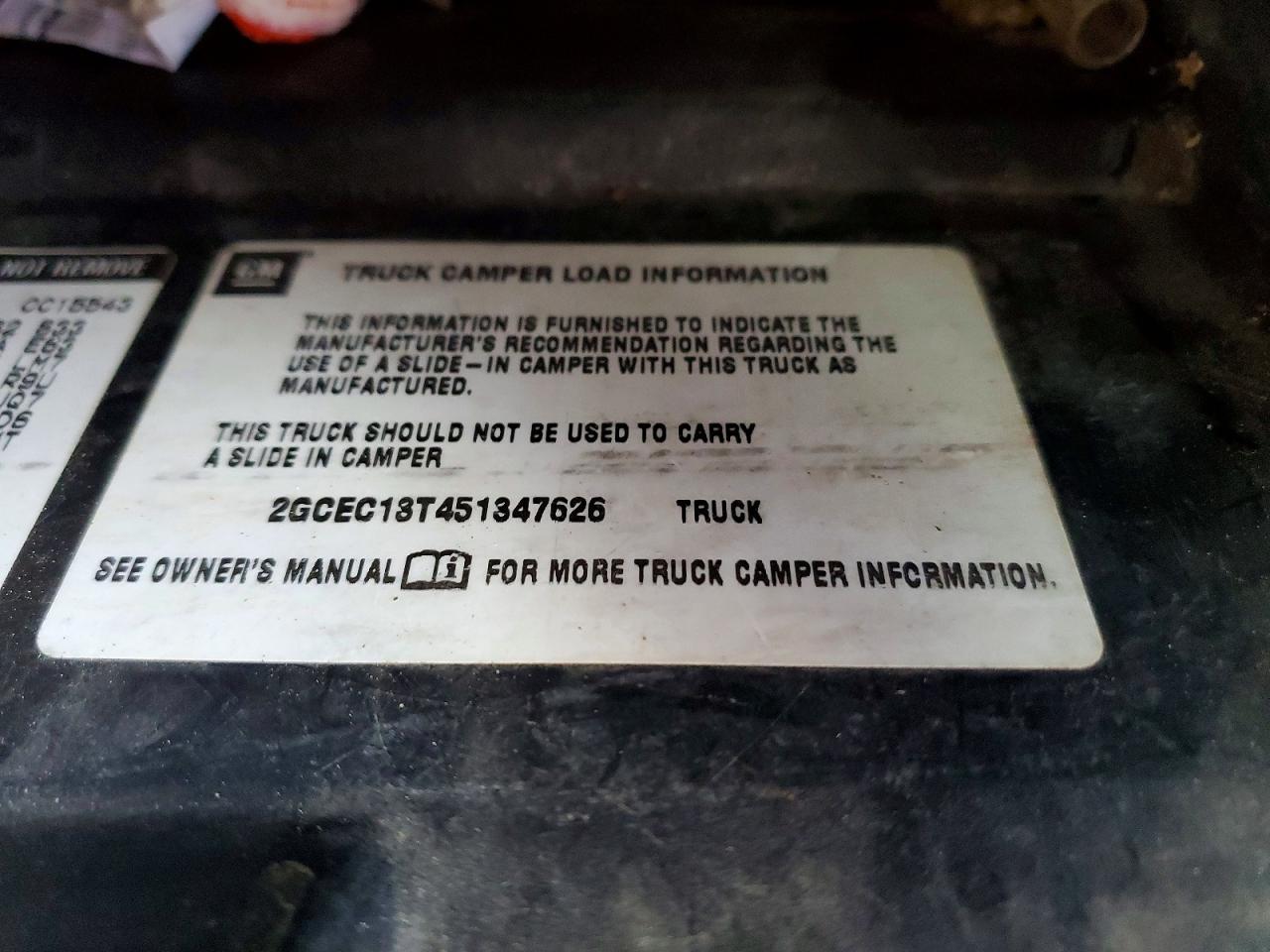 2005 CHEVROLET SILVERADO C1500 photo 12