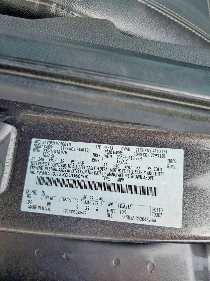 2013 FORD ESCAPE SEL photo 13