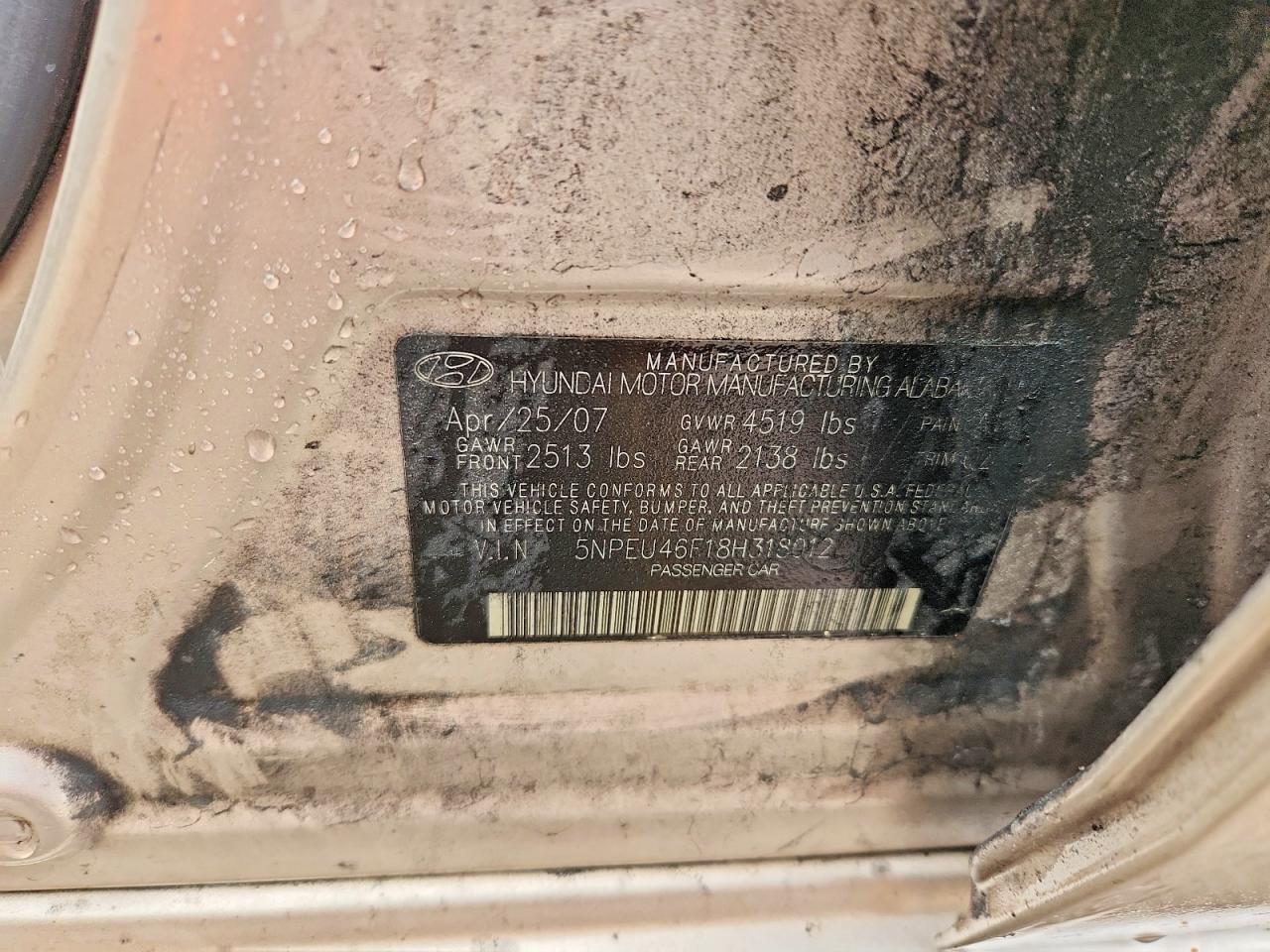 2008 HYUNDAI SONATA SE V6 photo 34