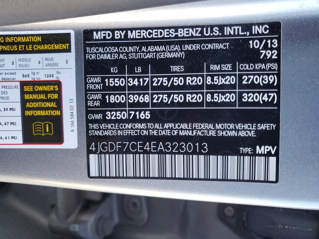 2014 MERCEDES-BENZ GL 450 4MATIC photo 37
