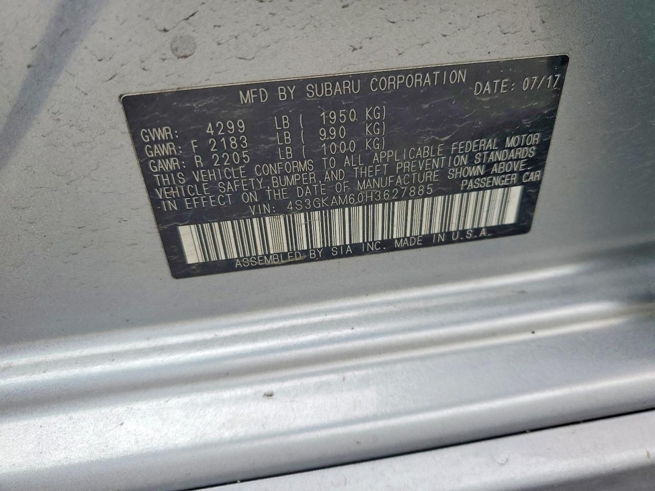 2017 SUBARU IMPREZA SPORT photo 13
