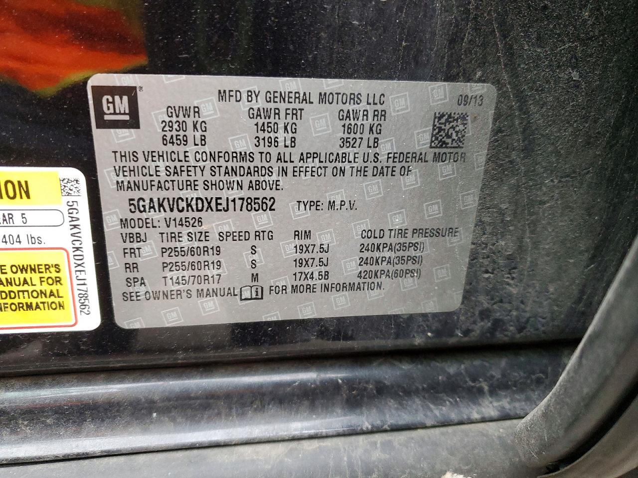 2014 BUICK ENCLAVE photo 36