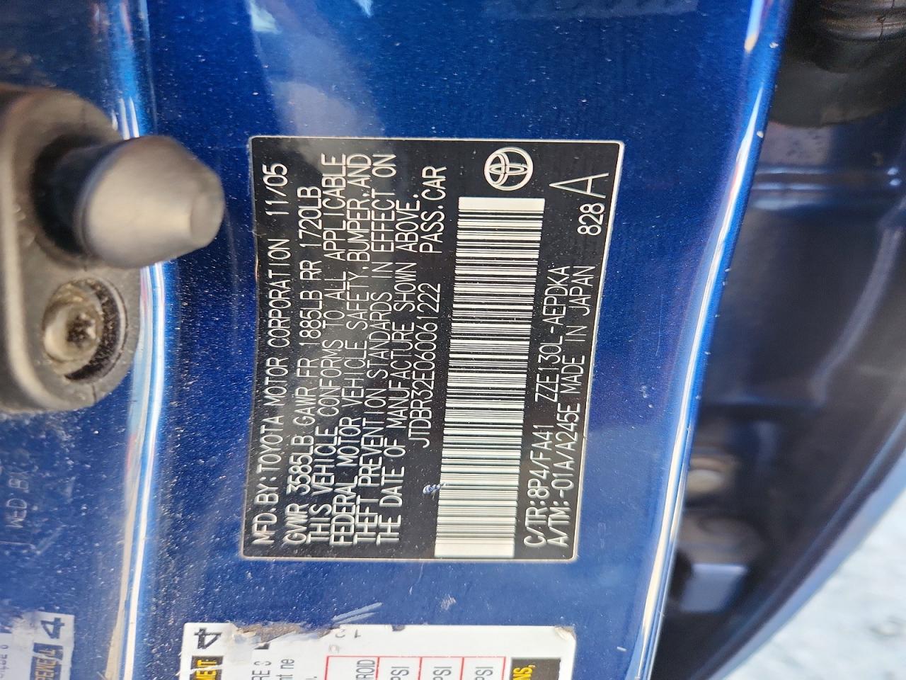 2006 TOYOTA COROLLA CE photo 35