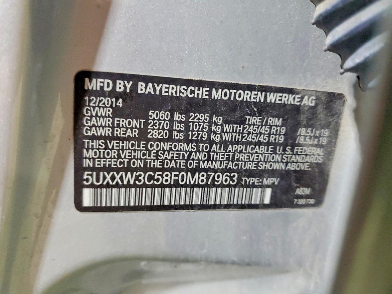 2015 BMW X4 XDRIVE28I photo 13