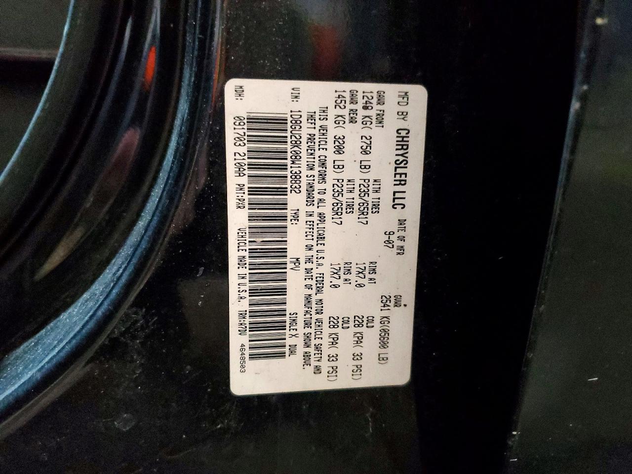 2008 DODGE NITRO SXT photo 25