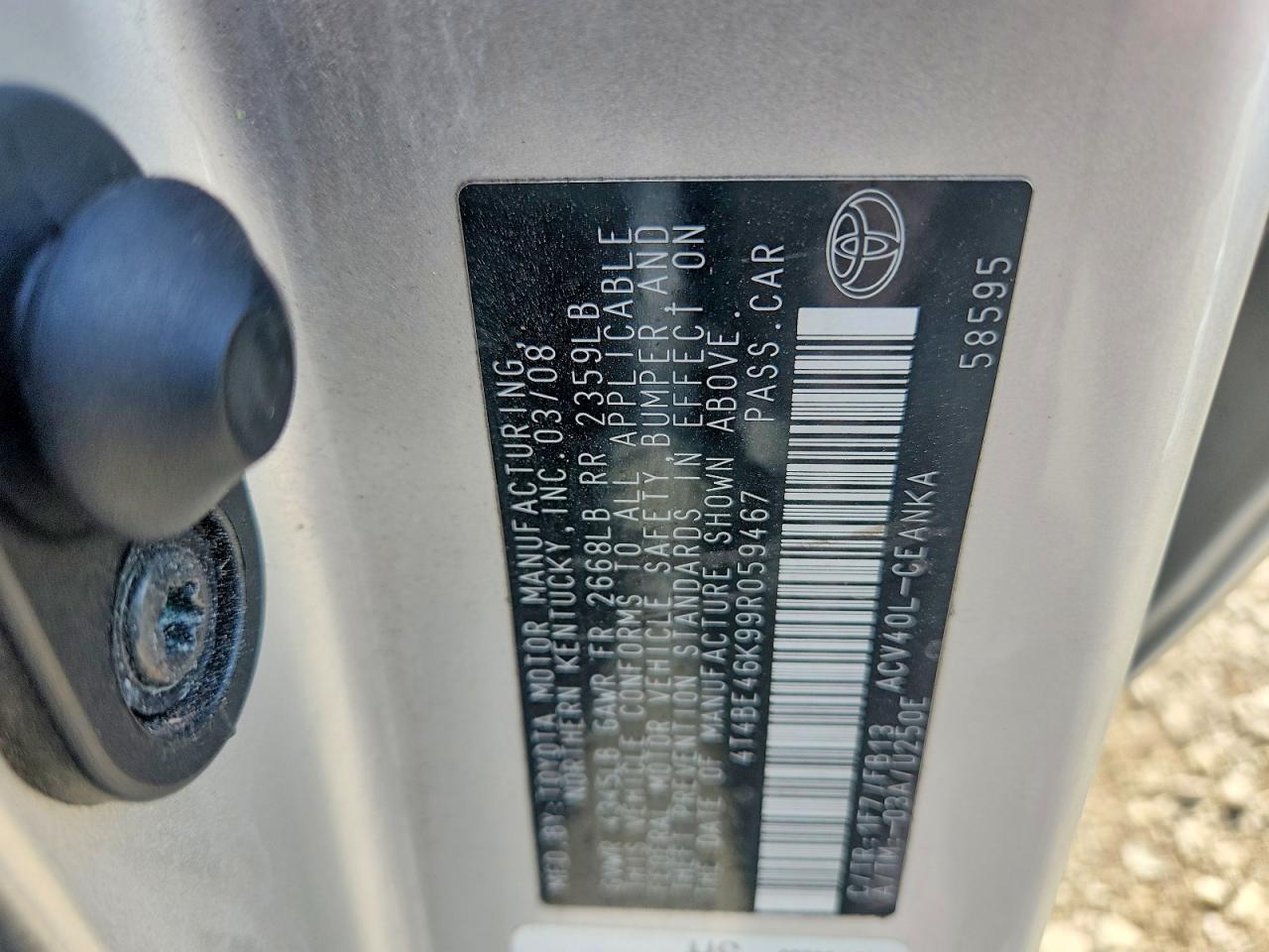 2009 TOYOTA CAMRY LE photo 12
