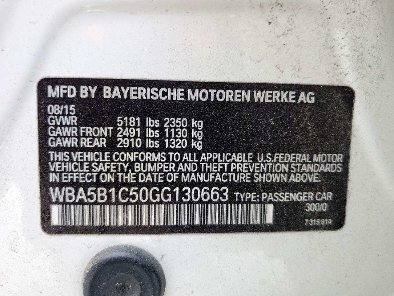 2016 BMW 535 I photo 12