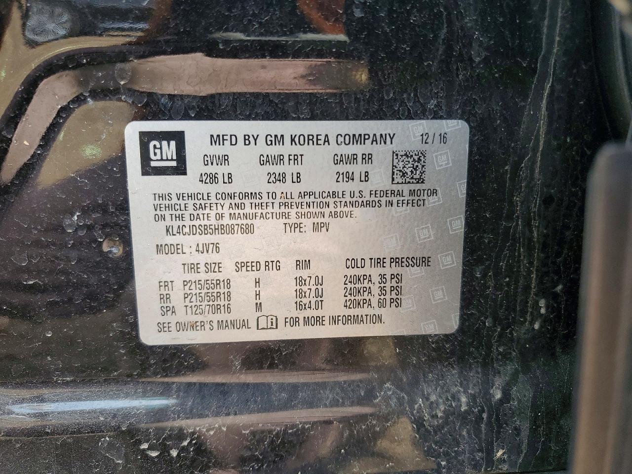 2017 BUICK ENCORE PREMIUM photo 34