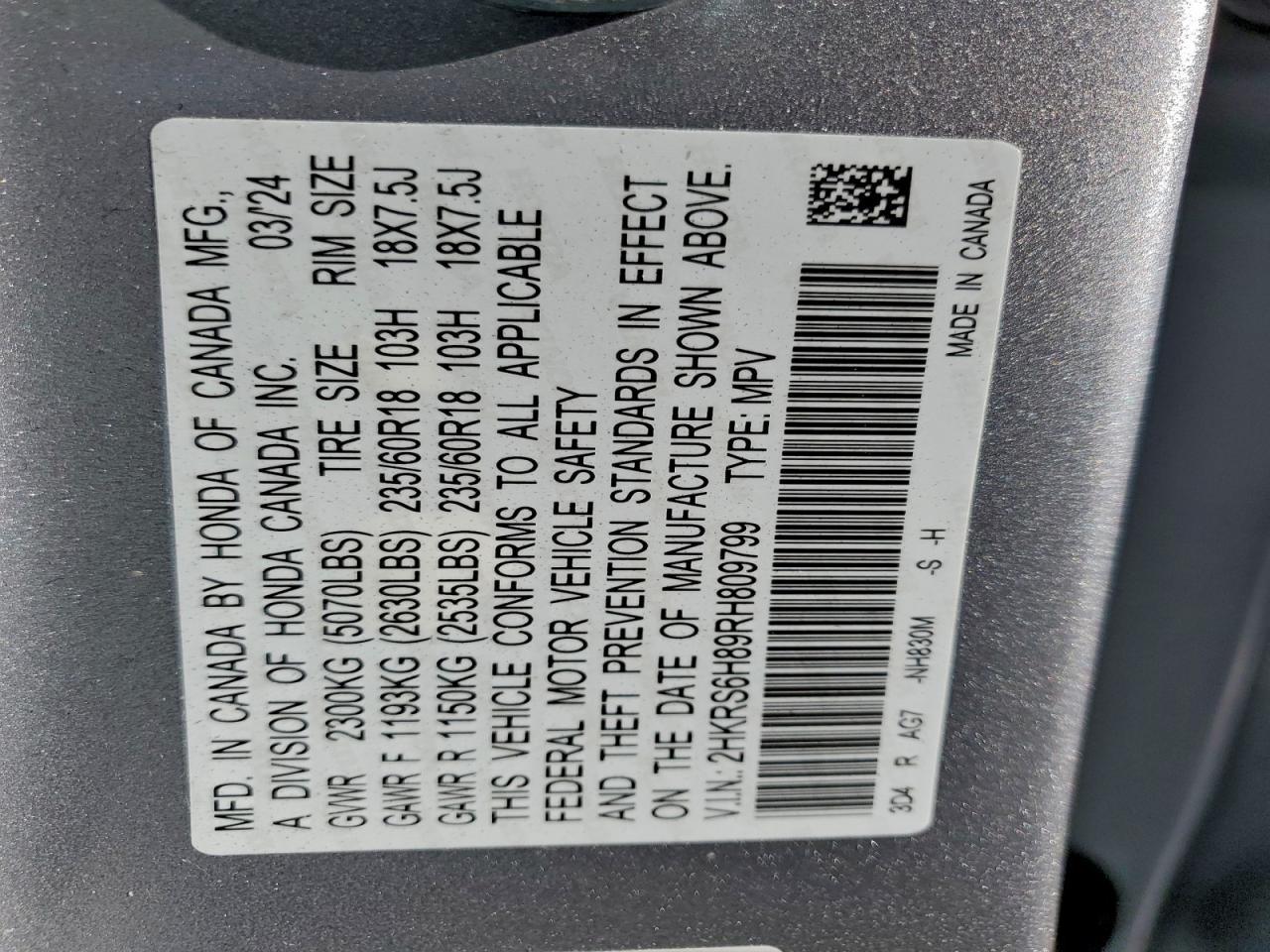 2024 HONDA CR-V SPORT-L photo 14