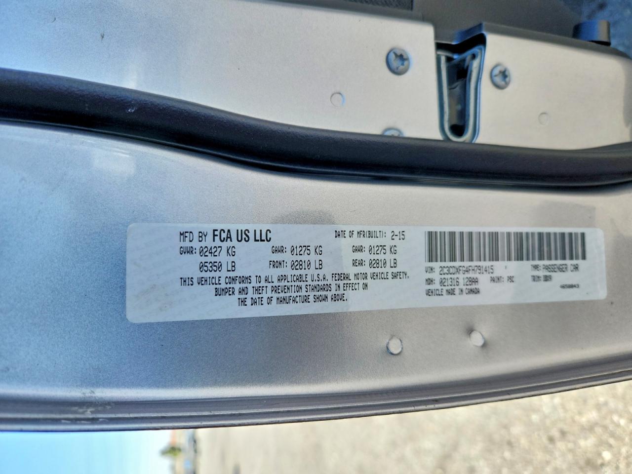 2015 DODGE CHARGER SE photo 23