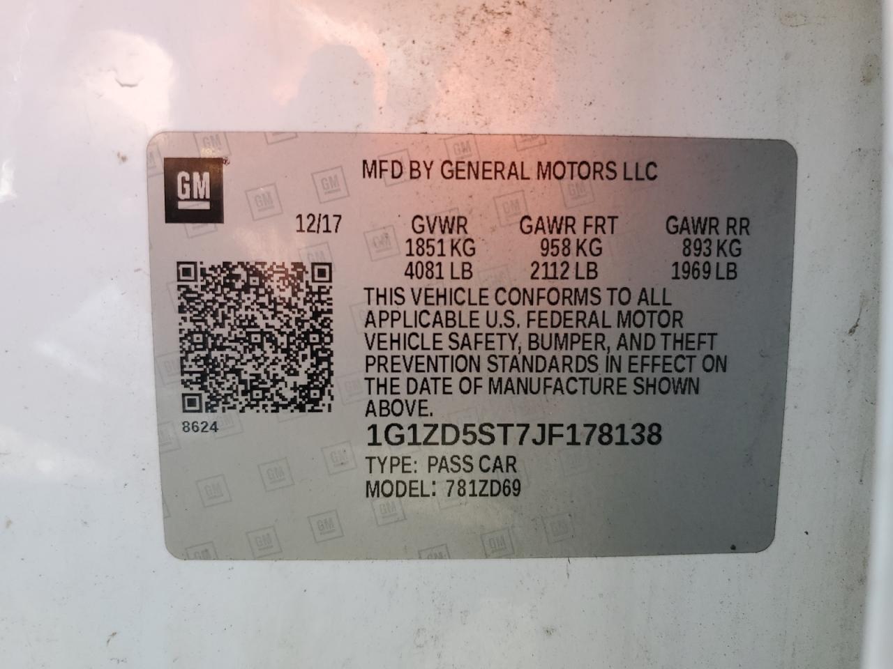 2018 CHEVROLET MALIBU LT photo 23