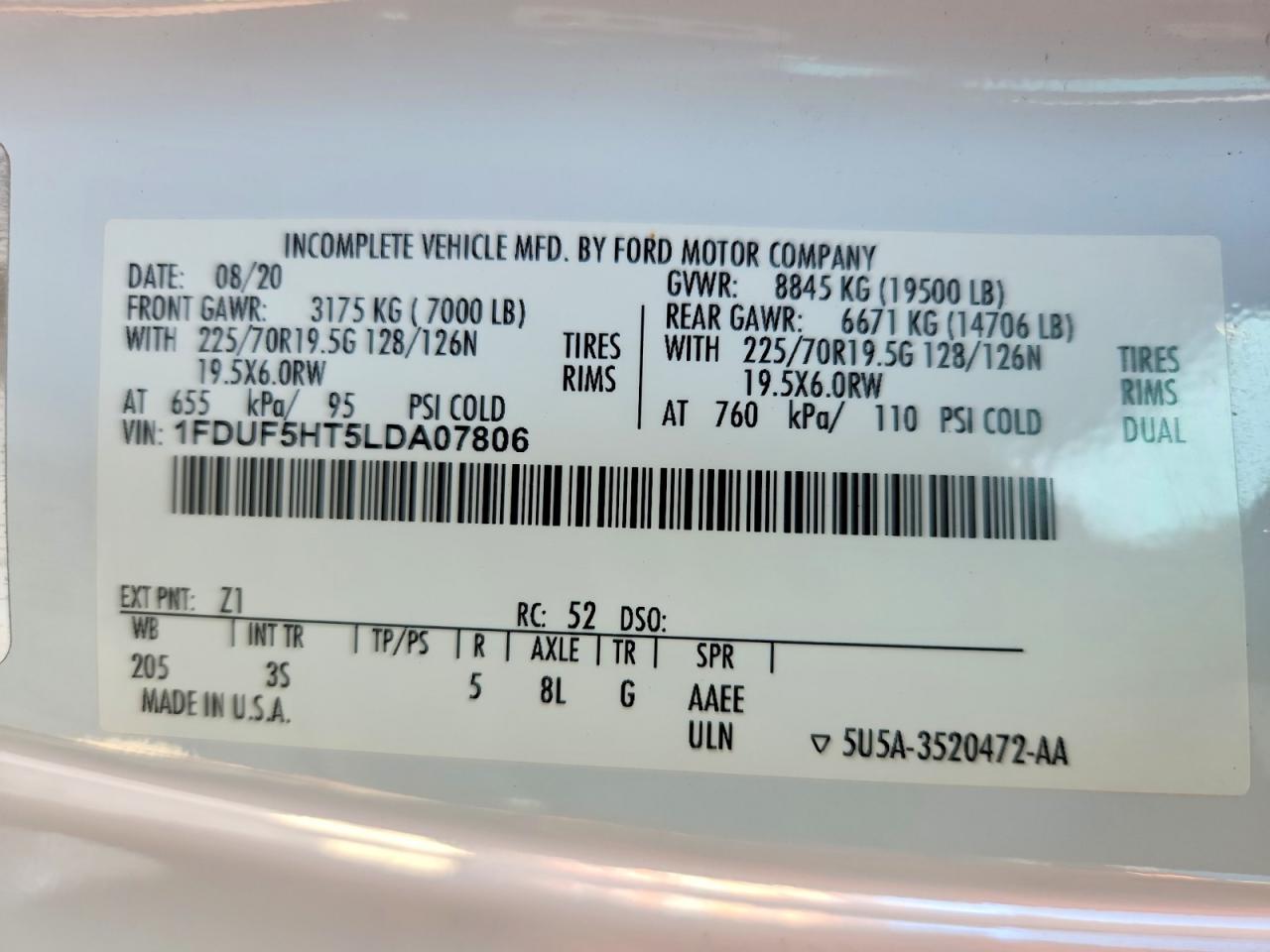 2020 FORD F550 SUPER DUTY FLATBED TRUCK photo 13