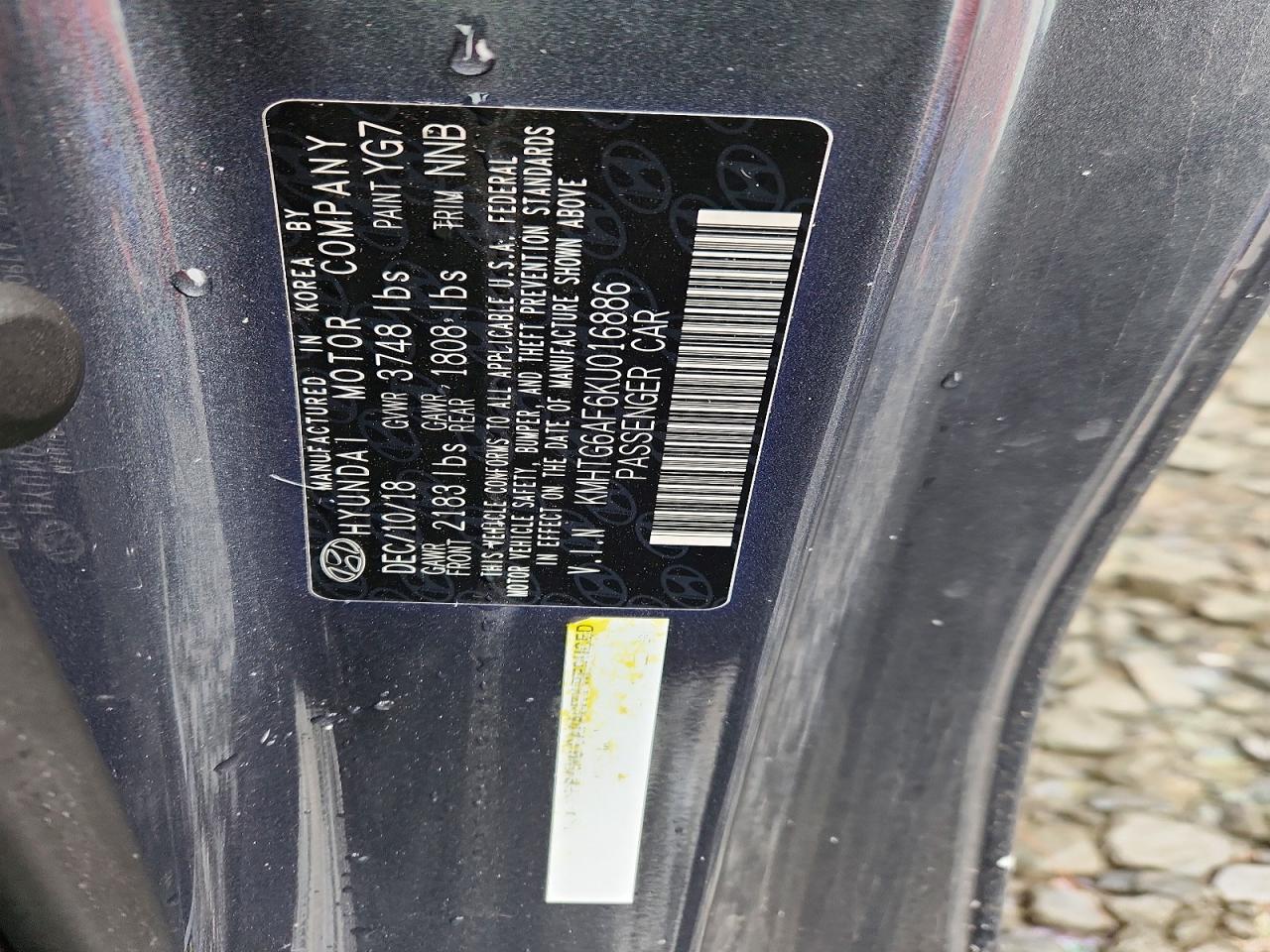 2019 HYUNDAI VELOSTER 2.0L photo 23