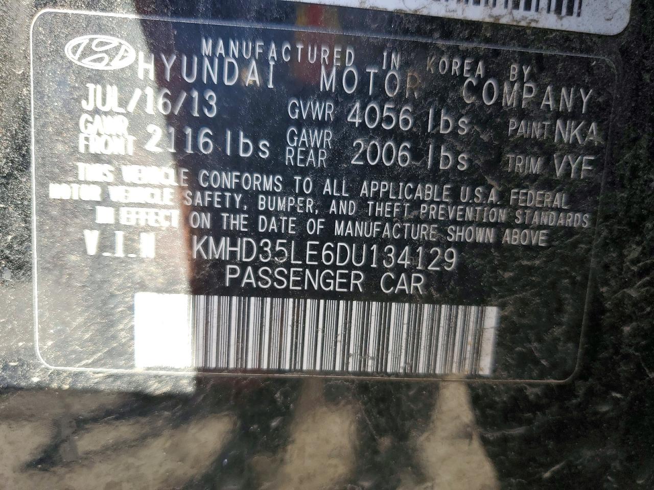 2013 HYUNDAI ELANTRA GT BASE photo 25