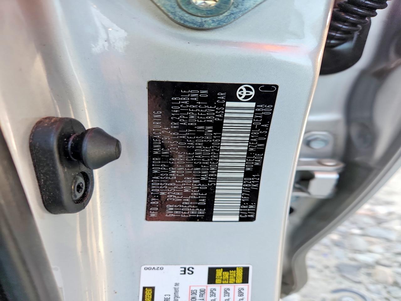 2024 TOYOTA COROLLA LE photo 34