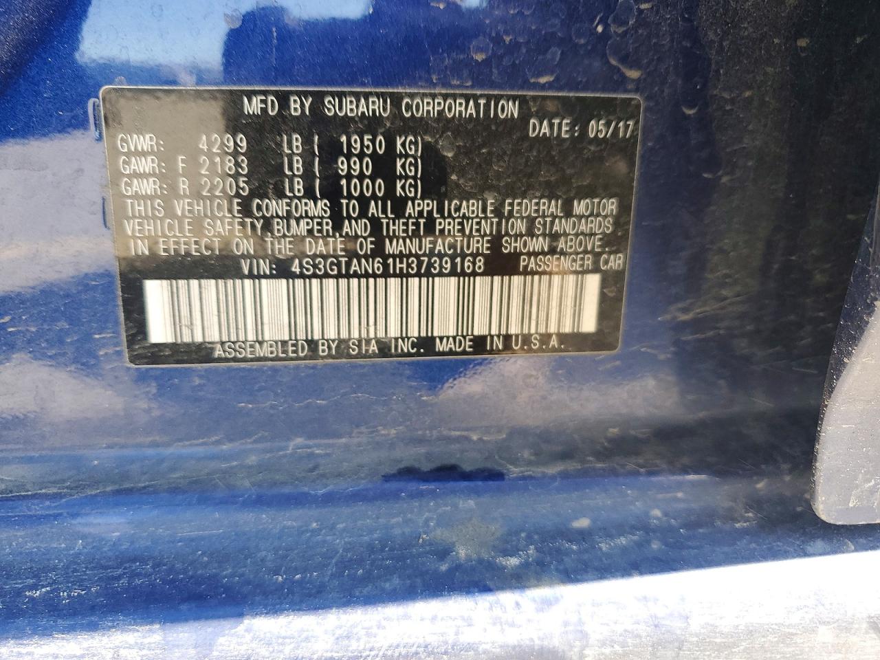 2017 SUBARU IMPREZA LIMITED photo 25