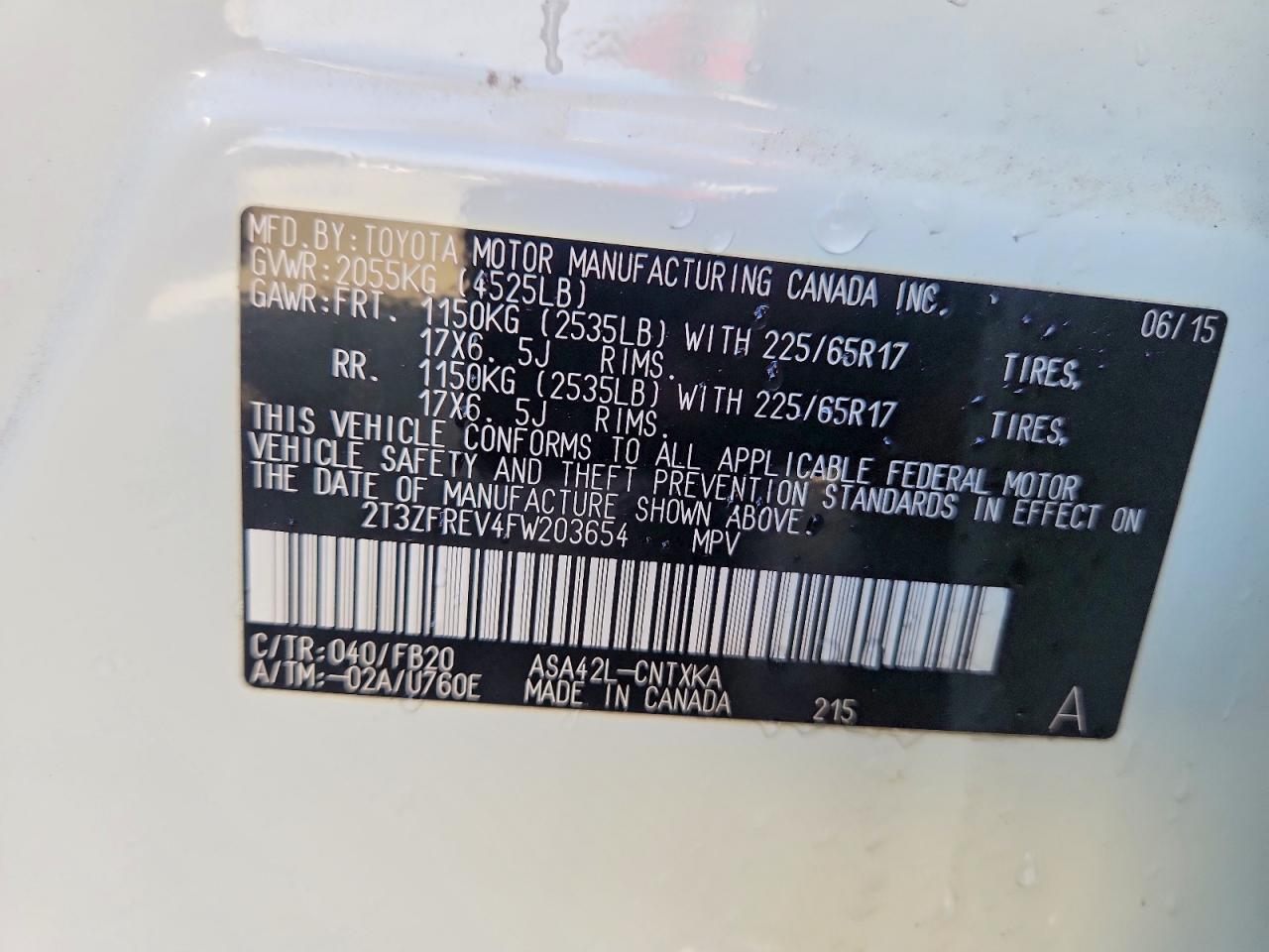 2015 TOYOTA RAV4 LE photo 27